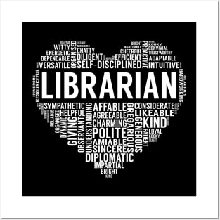 Librarian Heart Posters and Art